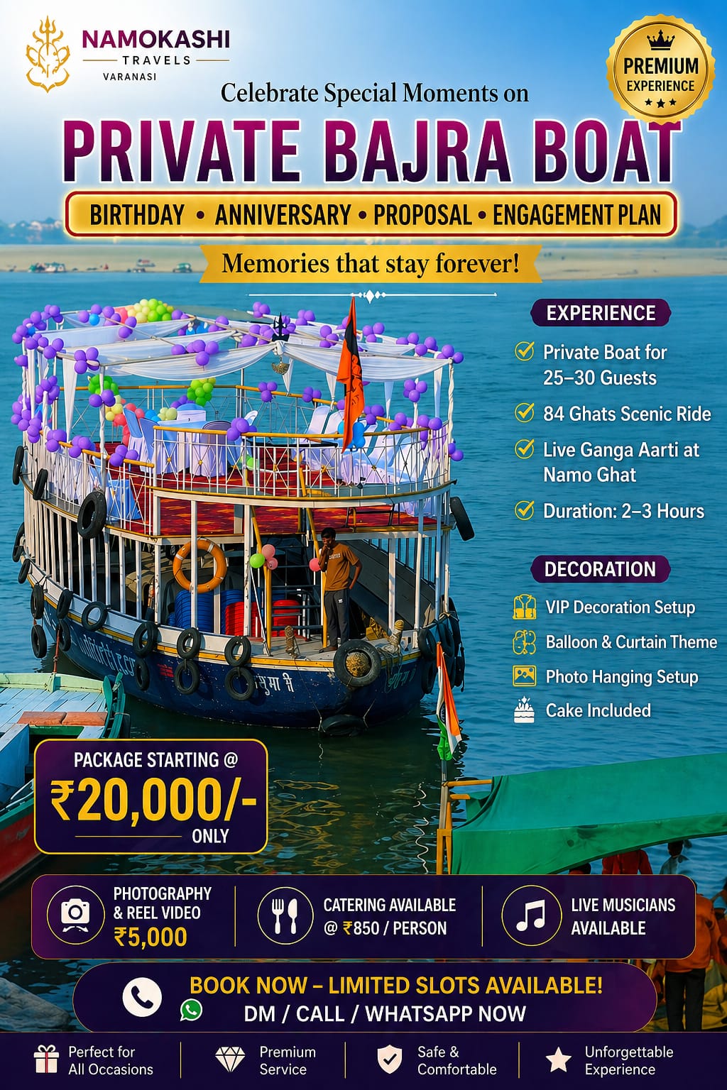 Bajra Boat Booking in Kashi