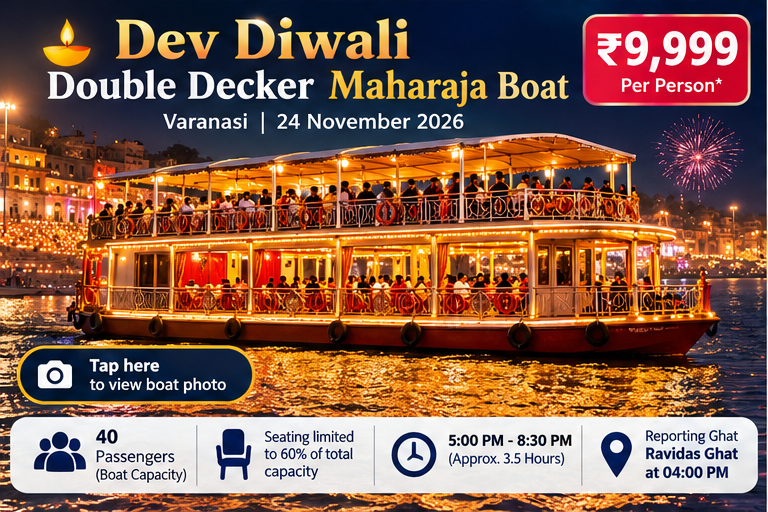 Dev Diwali Double Decker Maharaja Boat Booking
