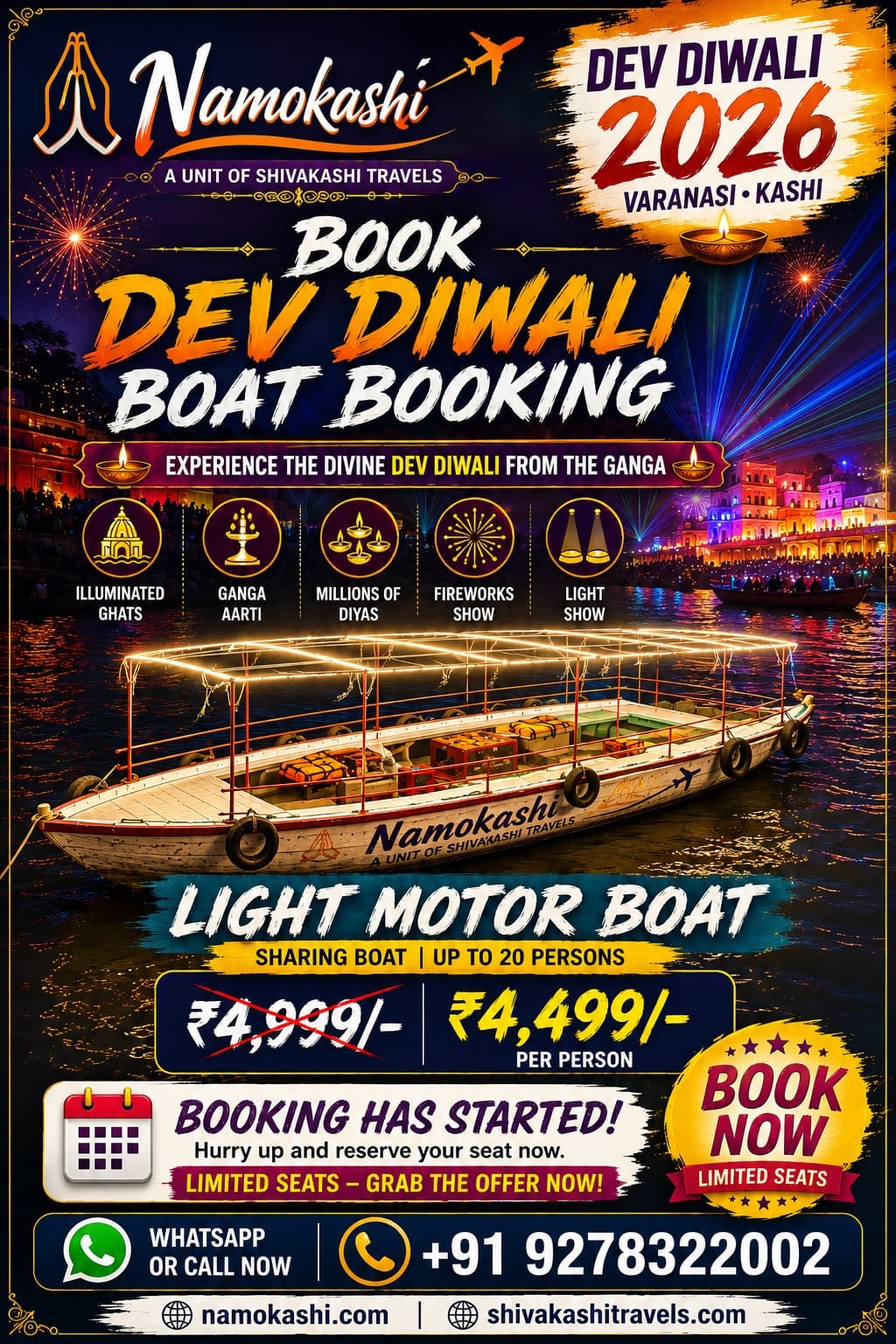 Group Boat Booking in Varanasi