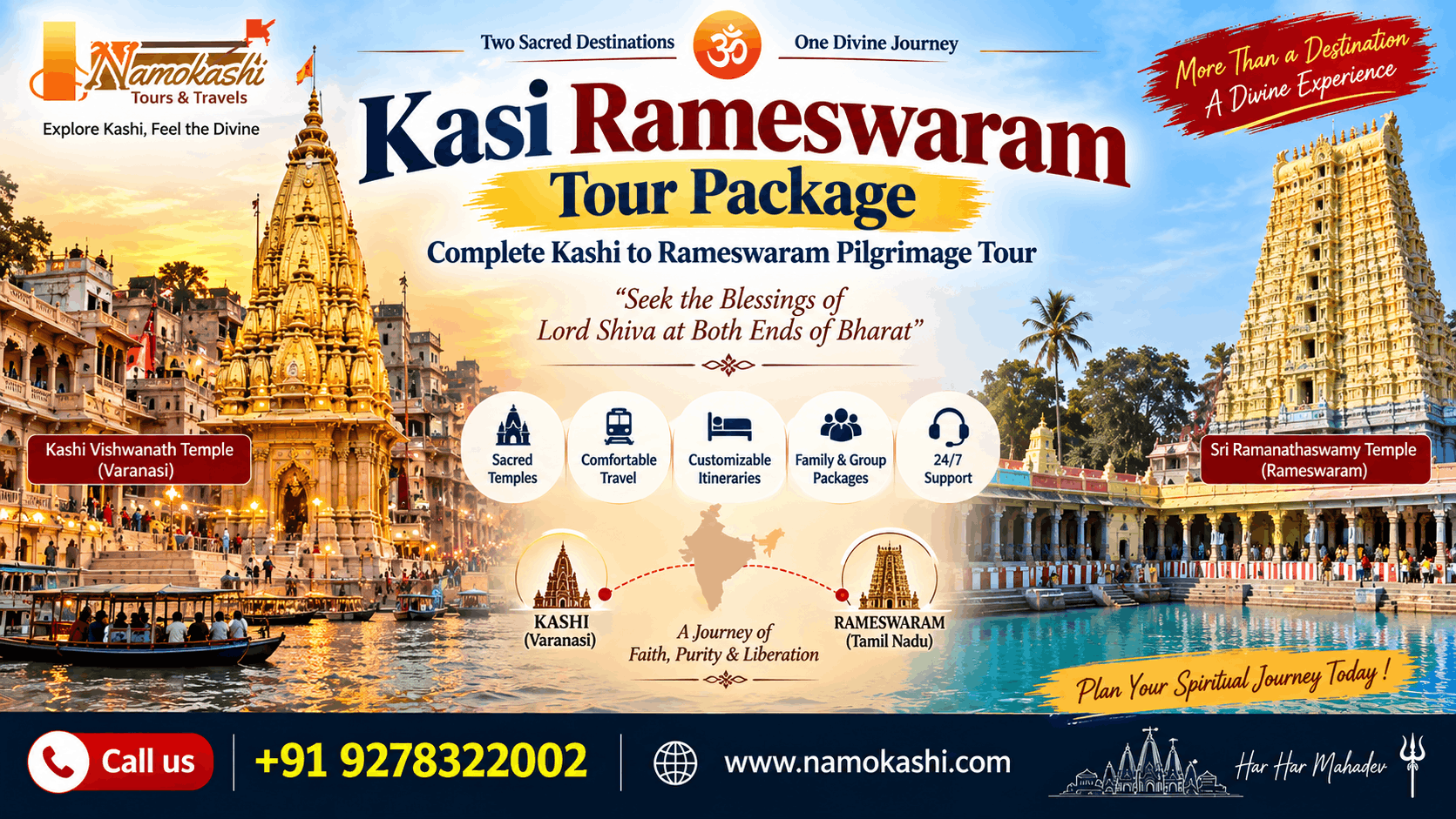 Kasi Rameswaram Tour Package