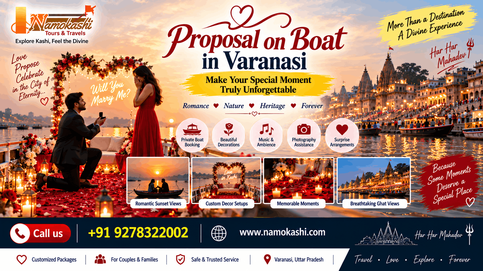 Proposal on Boat in Varanasi