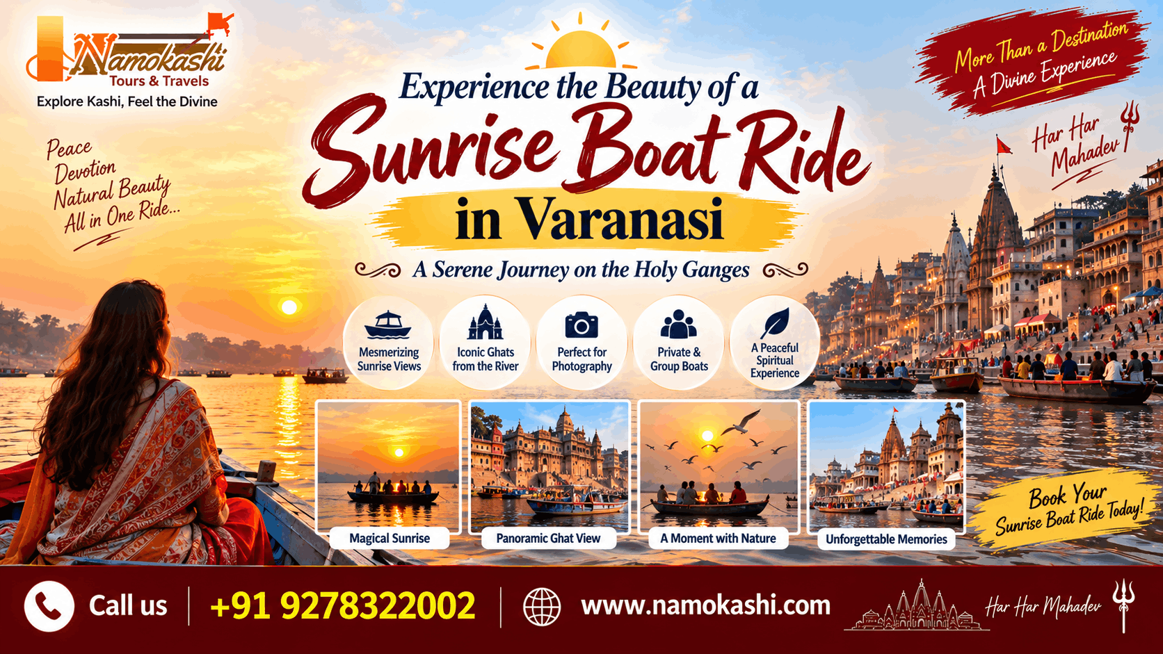 Sunset Boat Ride in Varanasi