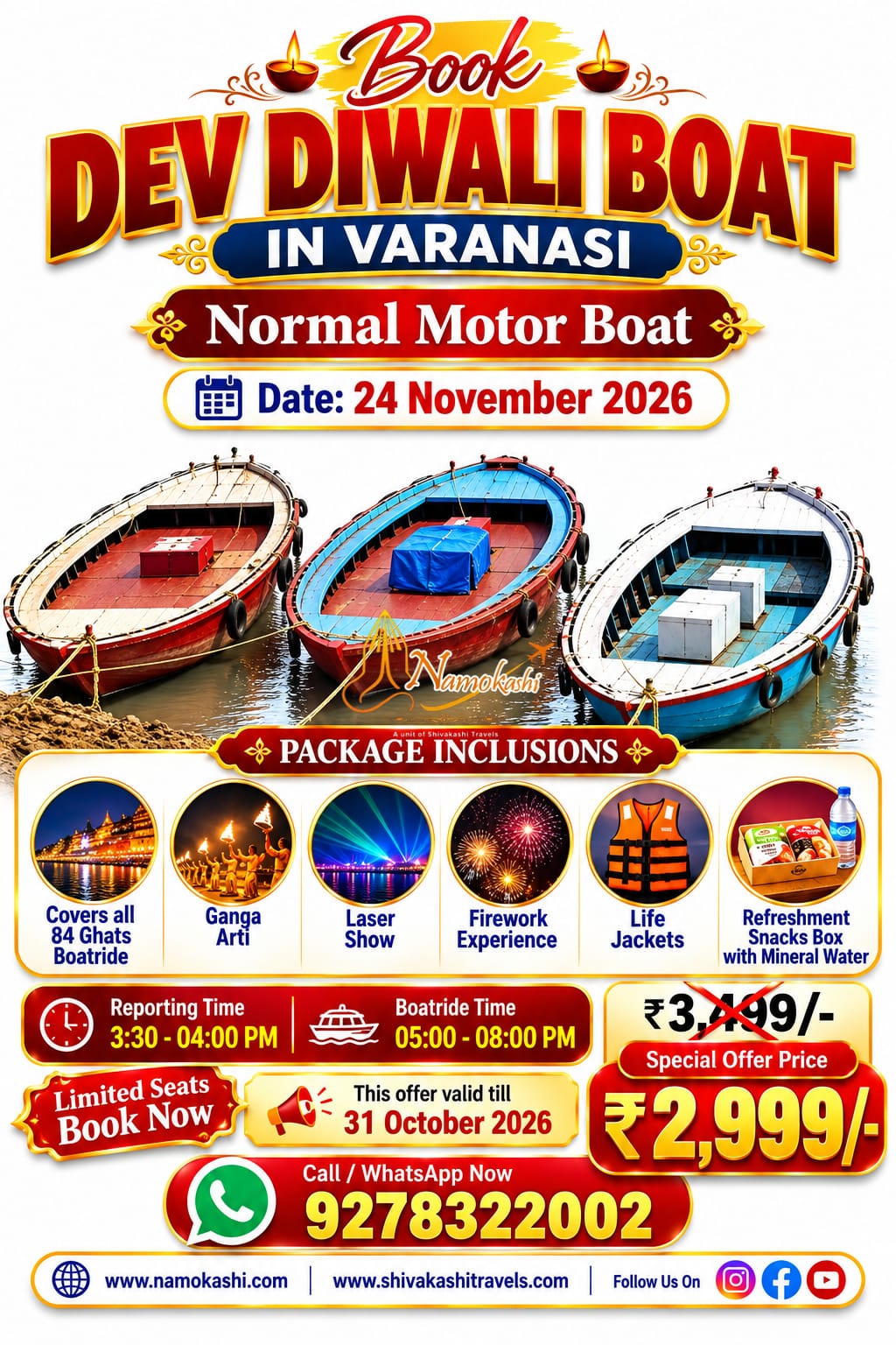  Discover the Spiritual Magic of Varanasi with Namokashi! 