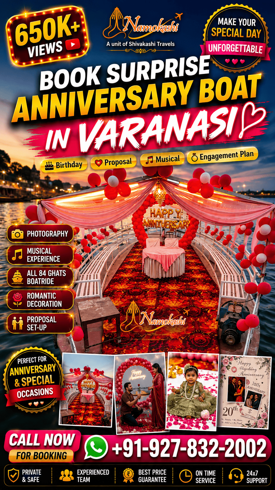 Birthday Celebration on Boat in Kashi – Namokashi