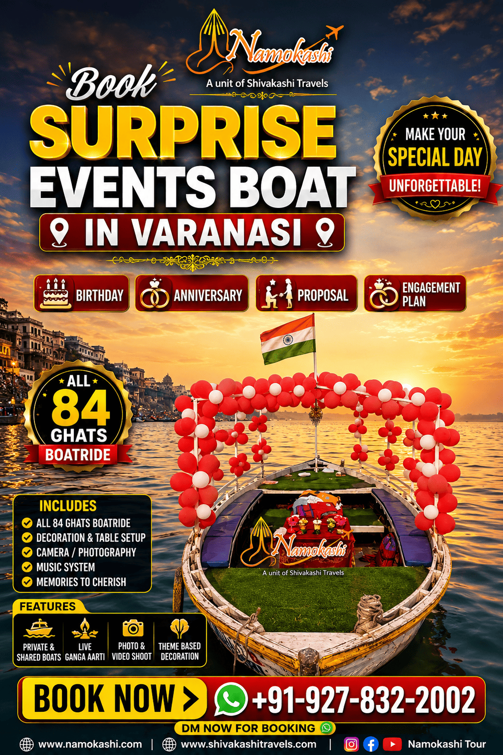 Ganga Aarti and Boat Ride Combo Experience