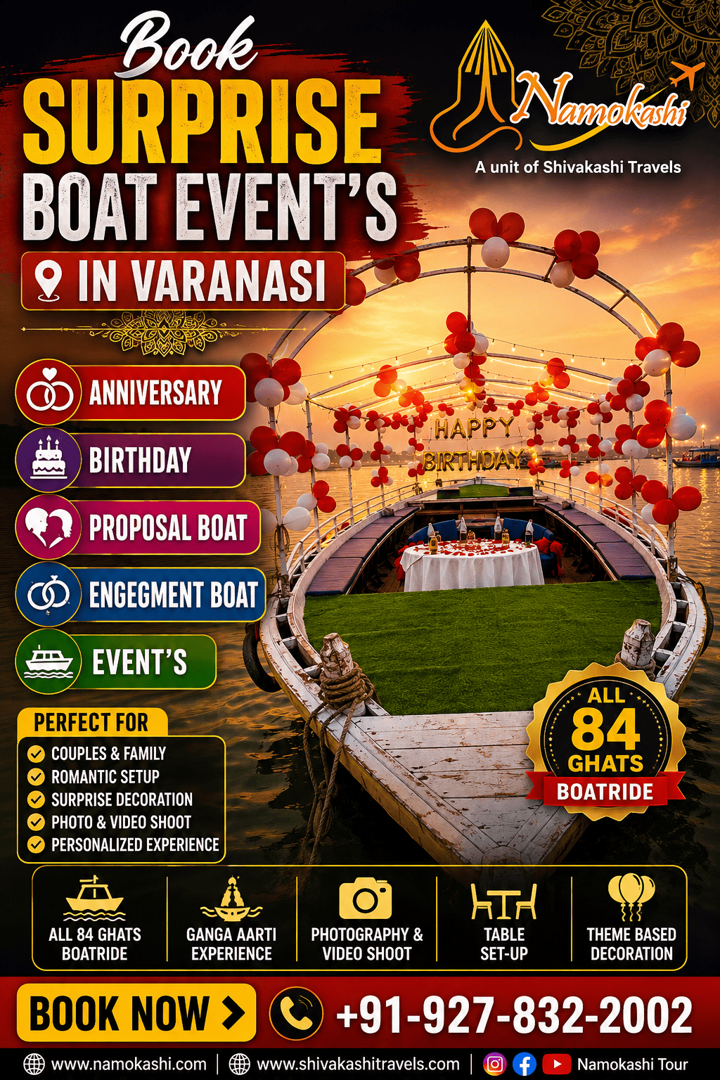 Musical Boat Event on River Ganga – Namokashi