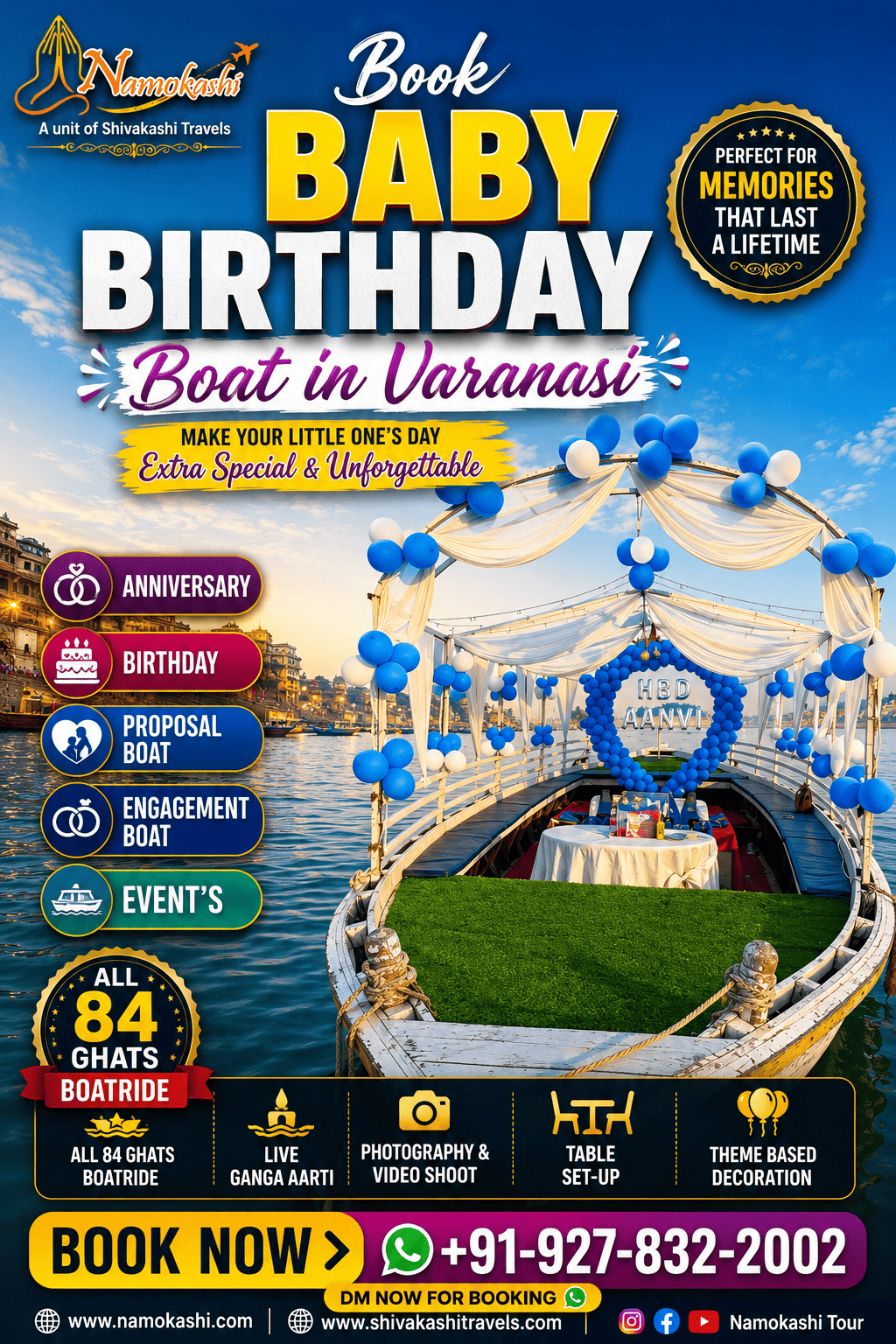 Premium Bajra Boat Event in Varanasi – Namokashi